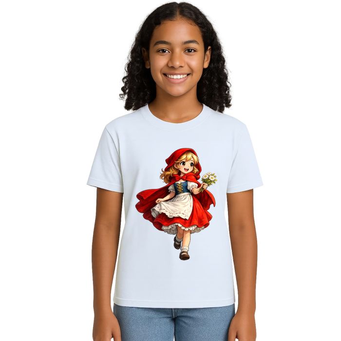 Camiseta Chapeuzinho Vermelho Bouquet Estampa Personalizada