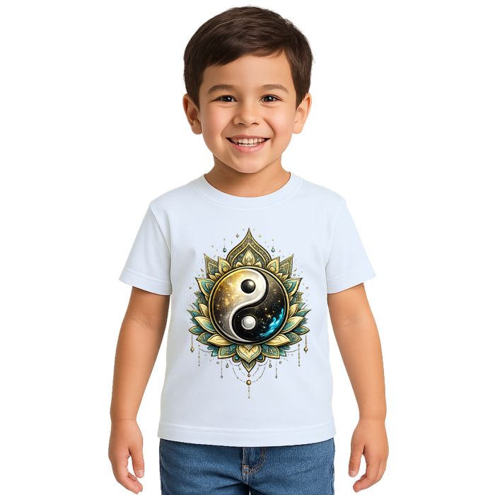 Camiseta Taijitu Yin Yang Equilíbrio Estampa Personalizada