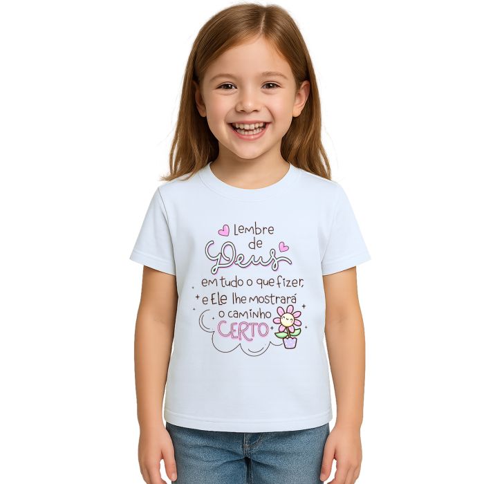 Camiseta Deus Mostrará o Caminho Estampa Personalizada