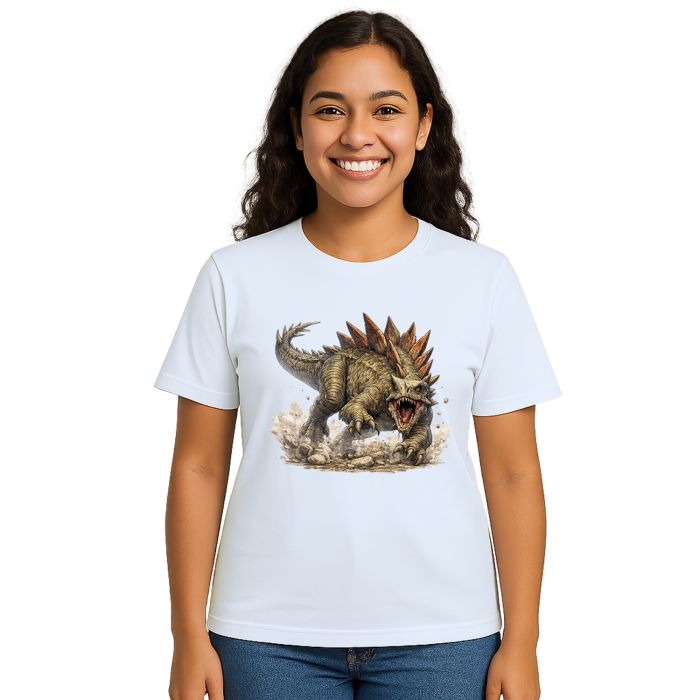Camiseta Dinossauro Estegossauro Estampa Personalizada