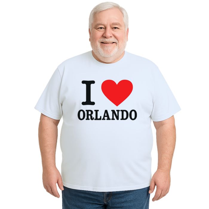 Camiseta Eu Amo I Love Orlando Estampa Personalizada