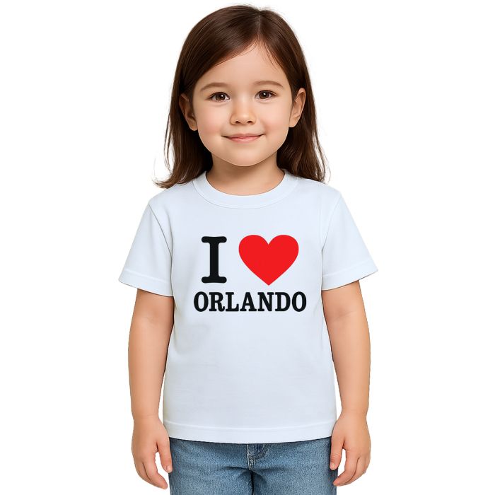Camiseta Eu Amo I Love Orlando Estampa Personalizada