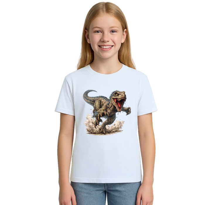 Camiseta Dinossauro Velociraptor Estampa Personalizada