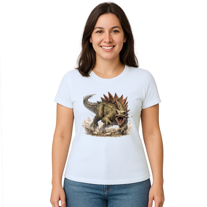 Camiseta Dinossauro Estegossauro Estampa Personalizada