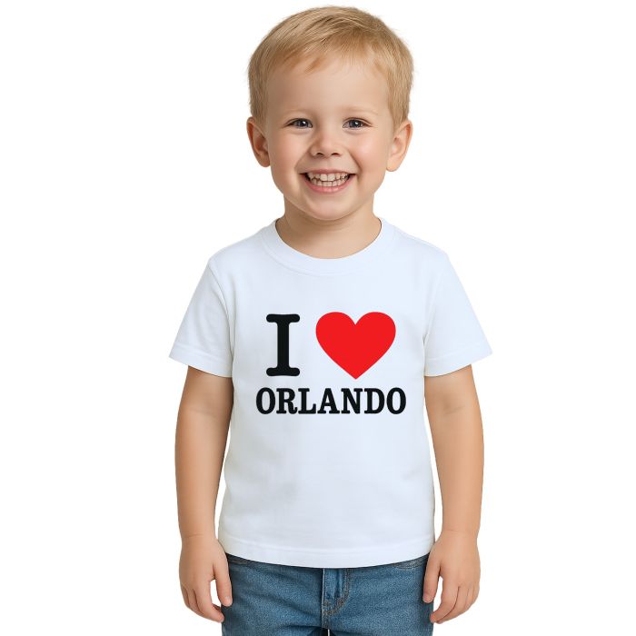 Camiseta Eu Amo I Love Orlando Estampa Personalizada