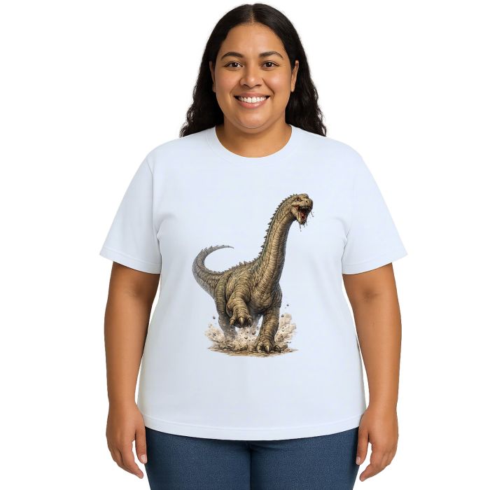 Camiseta Dinossauro Braquiossauro Estampa Personalizada