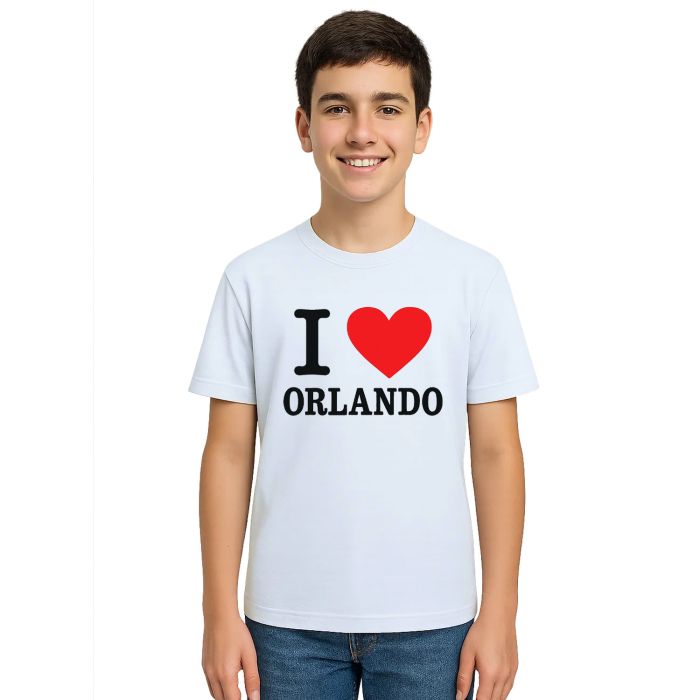 Camiseta Eu Amo I Love Orlando Estampa Personalizada
