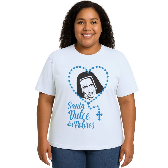 Camiseta Santa Dulce dos Pobres Estampa Personalizada