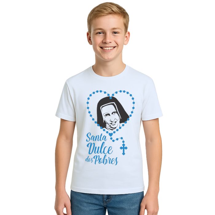 Camiseta Santa Dulce dos Pobres Estampa Personalizada