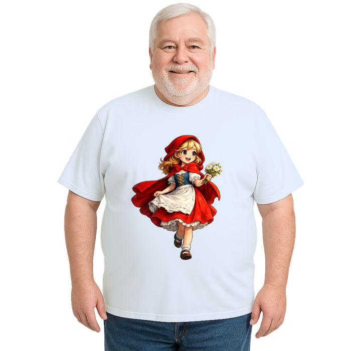 Camiseta Chapeuzinho Vermelho Bouquet Estampa Personalizada