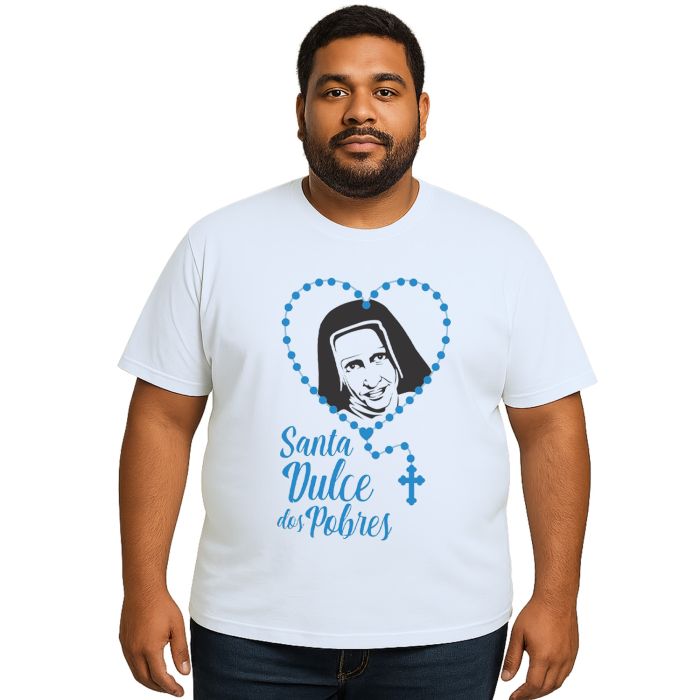 Camiseta Santa Dulce dos Pobres Estampa Personalizada