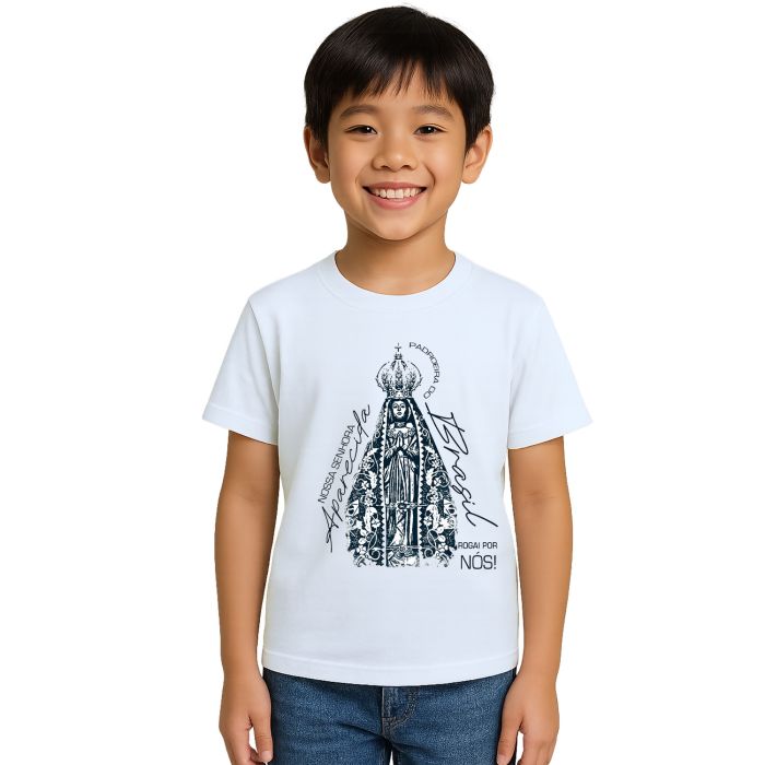 Camiseta Padroeira do Brasil Nossa Senhora Personalizada