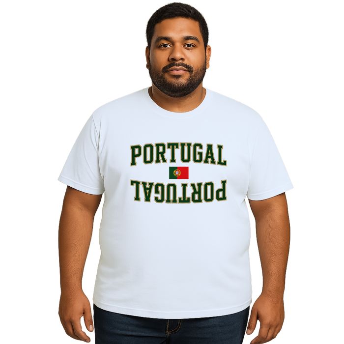 Camiseta Portugal Bandeira Estampa Personalizada