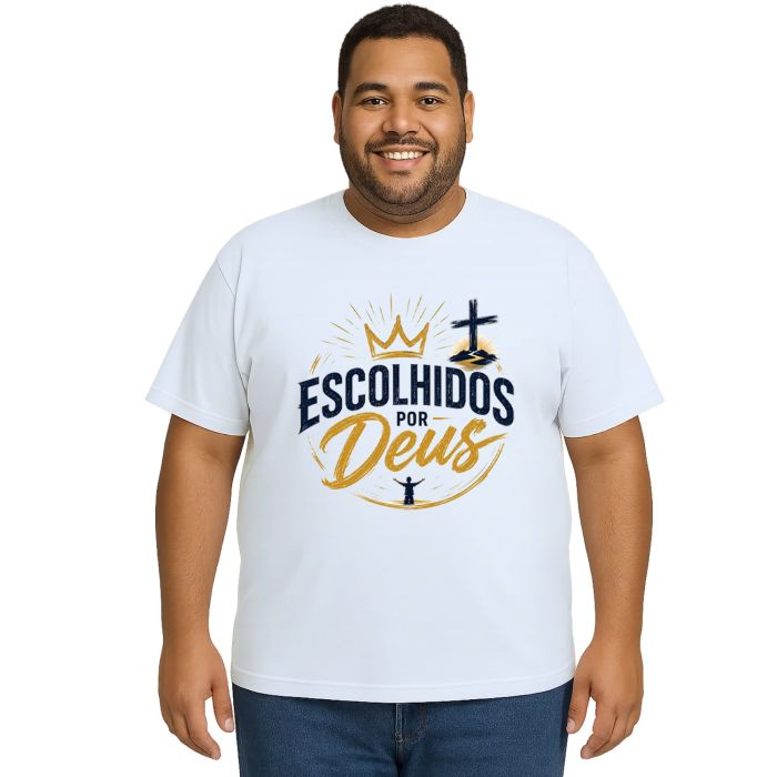 Camiseta Escolhidos Por Deus Estampa Personalizada