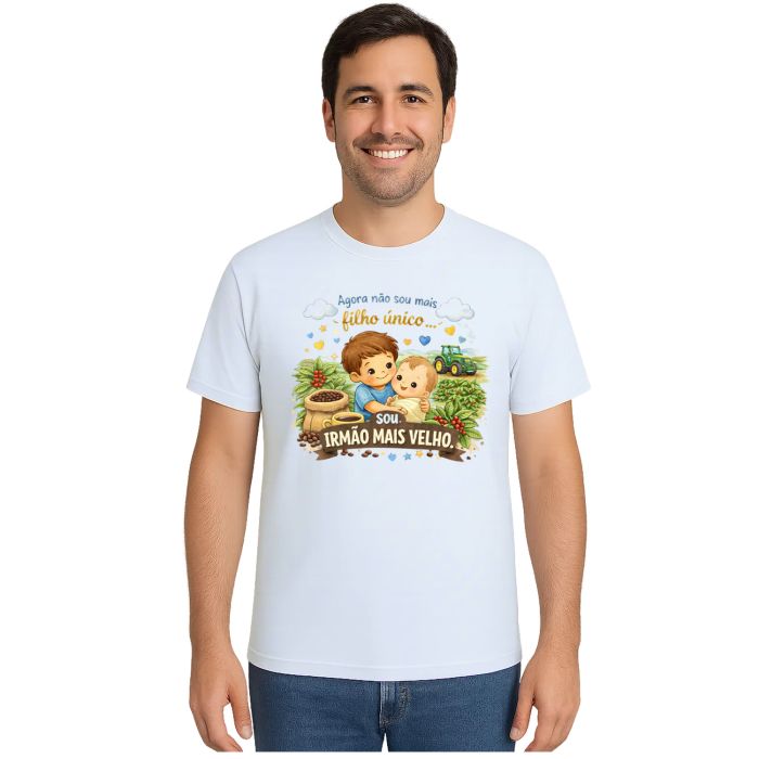 Camiseta Irmão Mais velho Fazendeiro Café Personalizada