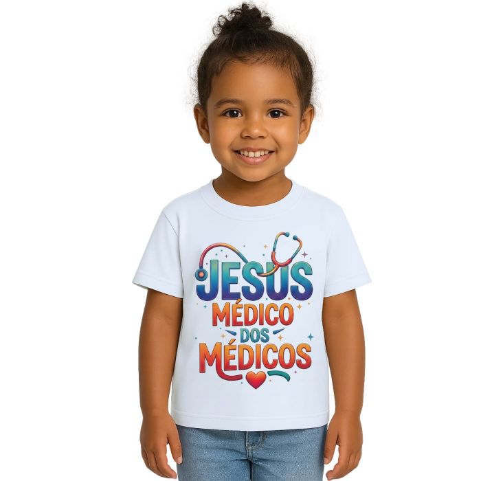 Camiseta Jesus Médico dos Médicos Estampa Personalizada