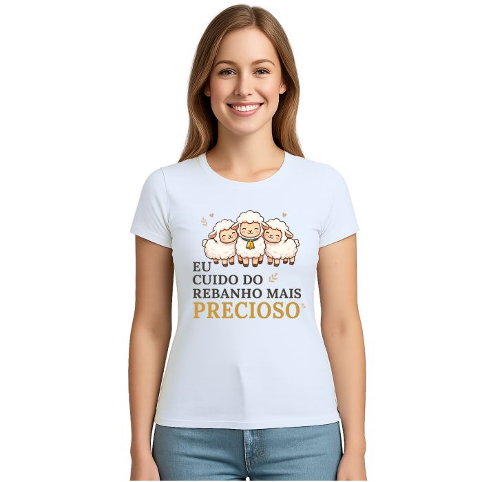 Camiseta Rebanho Mais Precioso Estampa Personalizada