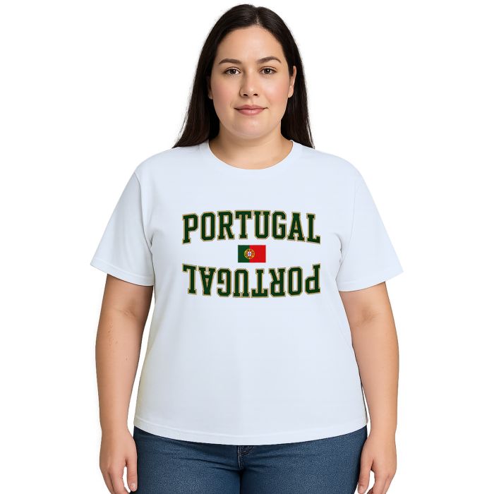Camiseta Portugal Bandeira Estampa Personalizada