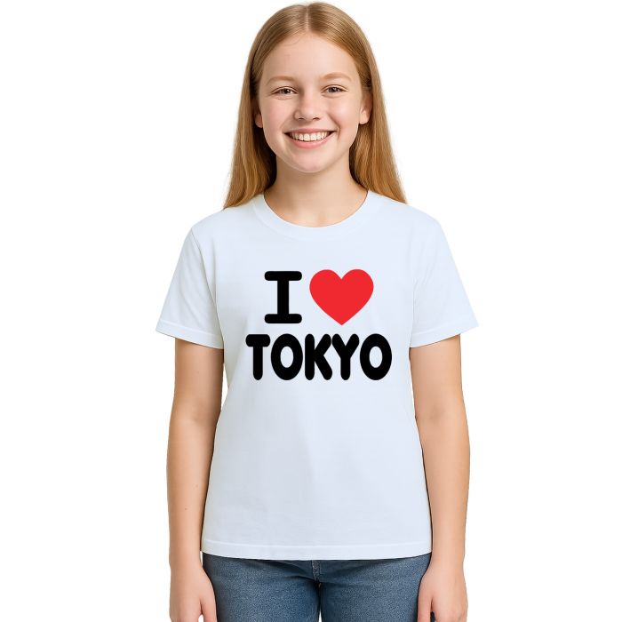 Camiseta Eu Amo Tokyo I Love JP Japan Estampa Personalizada