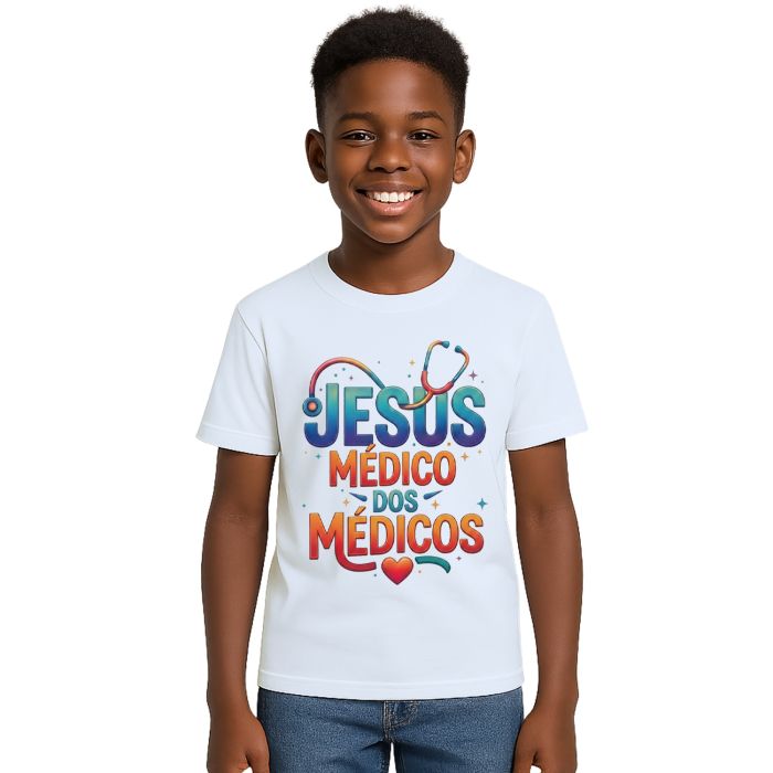 Camiseta Jesus Médico dos Médicos Estampa Personalizada