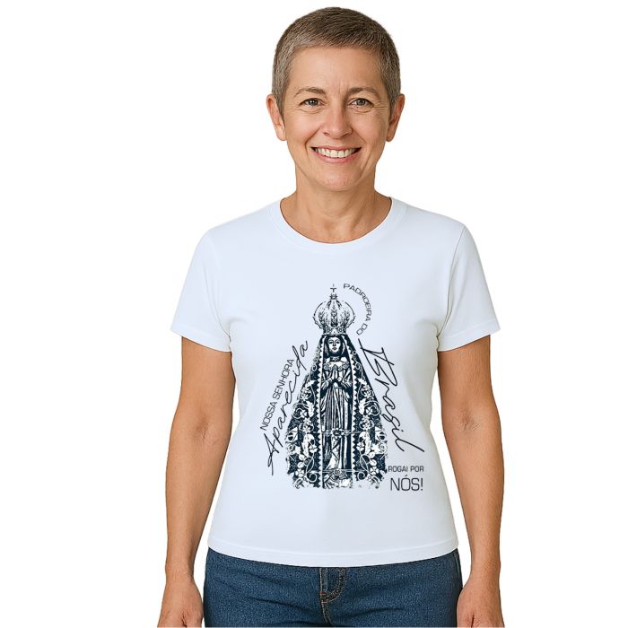 Camiseta Padroeira do Brasil Nossa Senhora Personalizada