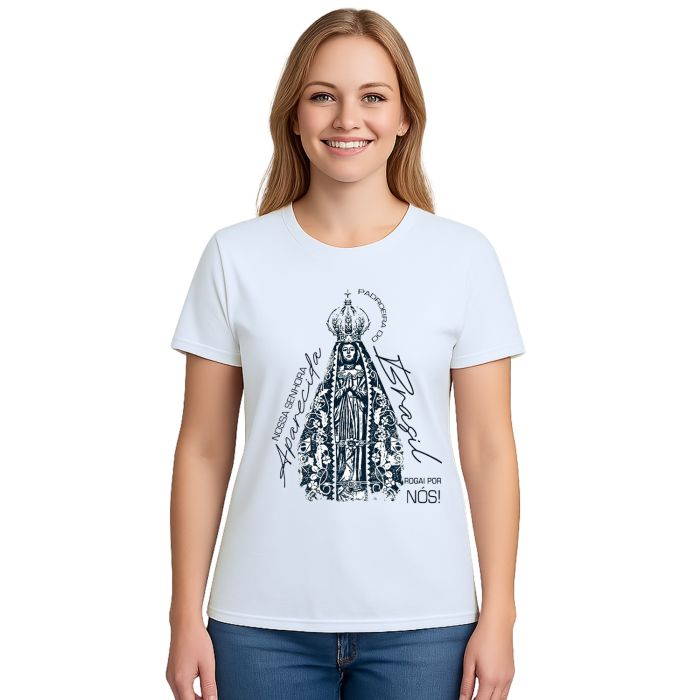 Camiseta Padroeira do Brasil Nossa Senhora Personalizada