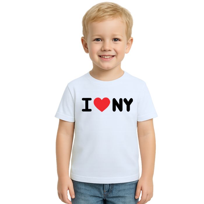 Camiseta I Love NY Eu Amo New York Estampa Personalizada