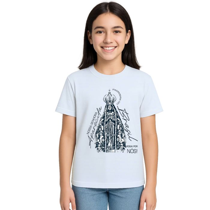 Camiseta Padroeira do Brasil Nossa Senhora Personalizada
