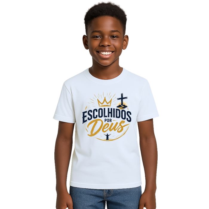 Camiseta Escolhidos Por Deus Estampa Personalizada