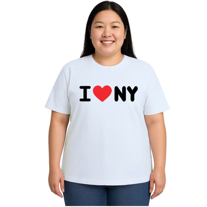 Camiseta I Love NY Eu Amo New York Estampa Personalizada