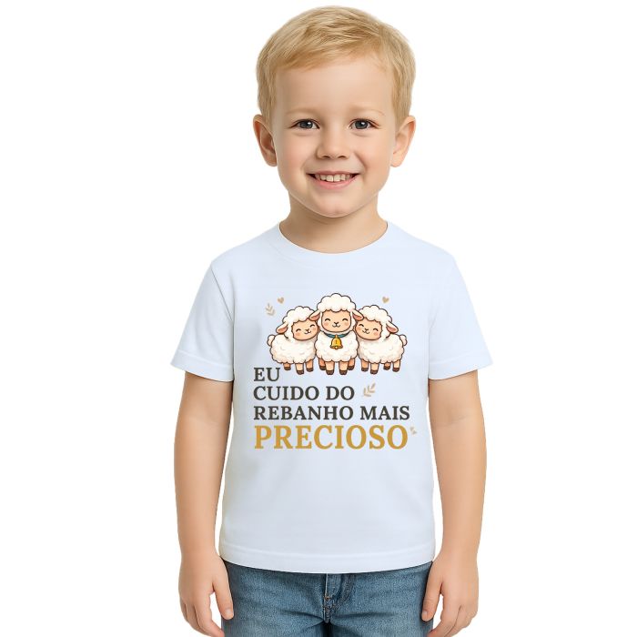 Camiseta Rebanho Mais Precioso Estampa Personalizada