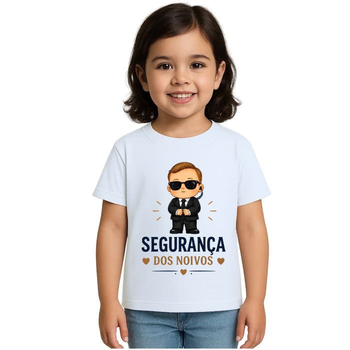 Camiseta Segurança dos Noivos Estampa Personalizada