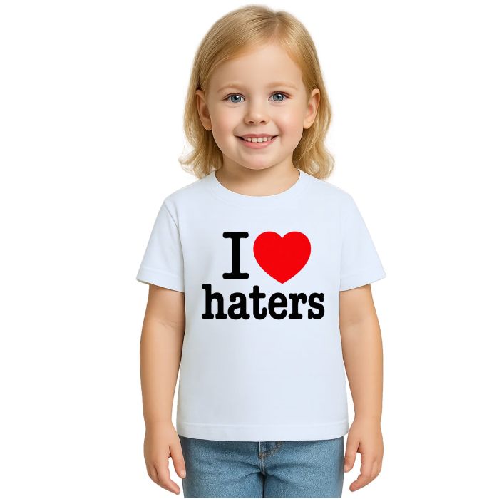 Camiseta I Love Haters Eu Amo Invejosos Personalizada