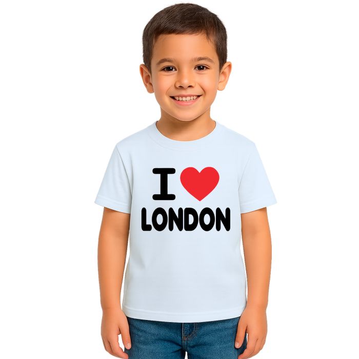 Camiseta Eu Amo Londres I Love London Estampa Personalizada