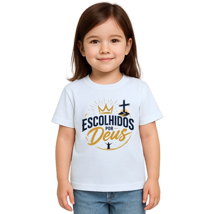 Camiseta Escolhidos Por Deus Estampa Personalizada