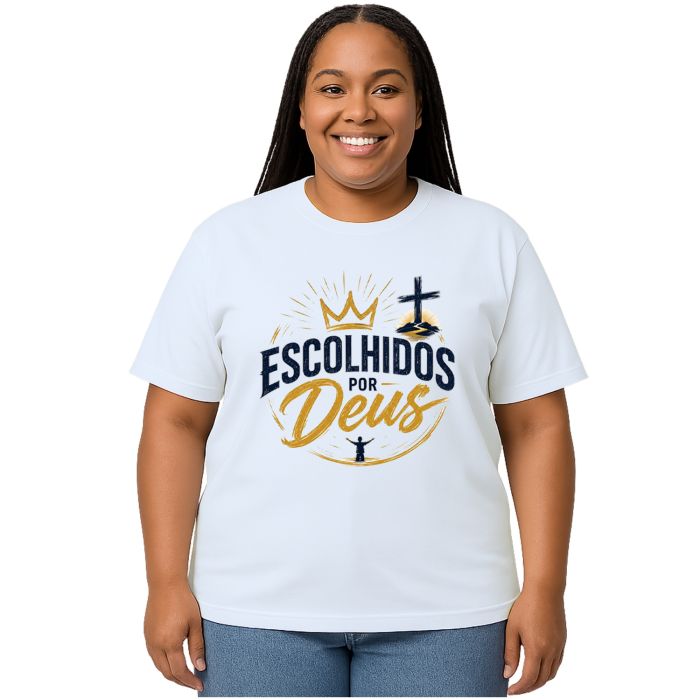 Camiseta Escolhidos Por Deus Estampa Personalizada