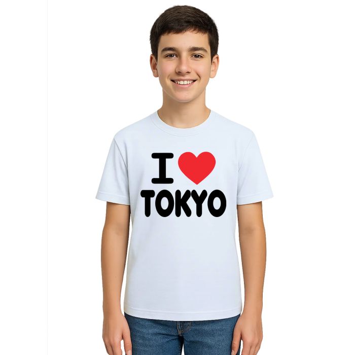 Camiseta Eu Amo Tokyo I Love JP Japan Estampa Personalizada