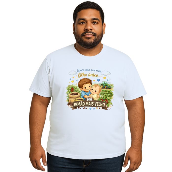 Camiseta Irmão Mais velho Fazendeiro Café Personalizada