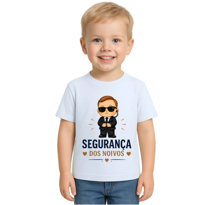Camiseta Segurança dos Noivos Estampa Personalizada