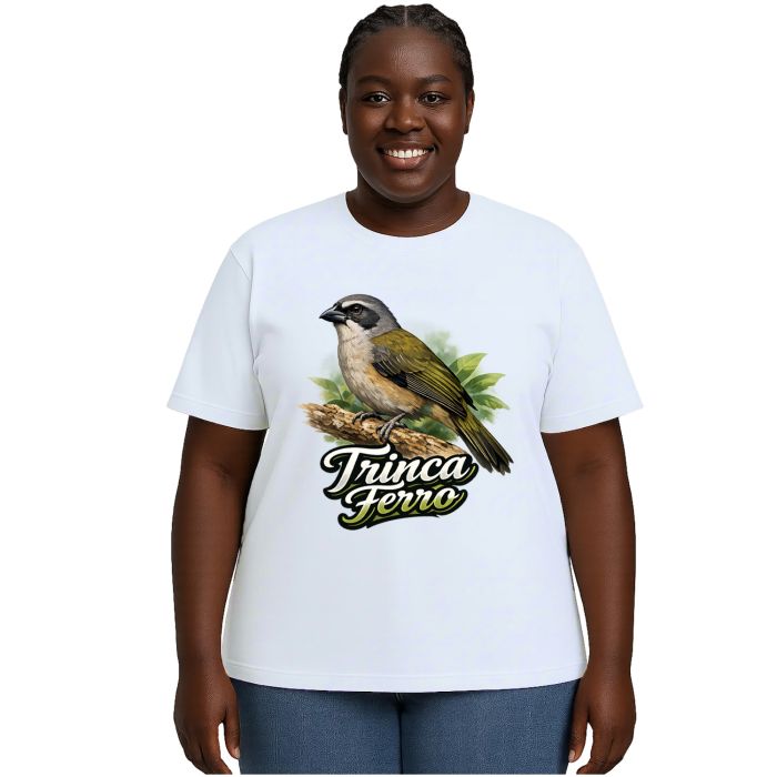 Camiseta Pássaro Trinca Ferro Estampa Personalizada