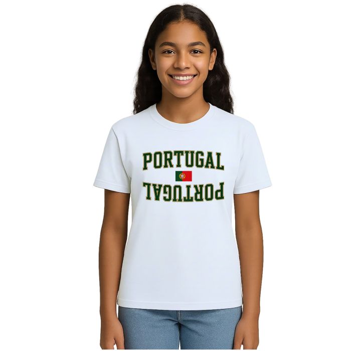 Camiseta Portugal Bandeira Estampa Personalizada