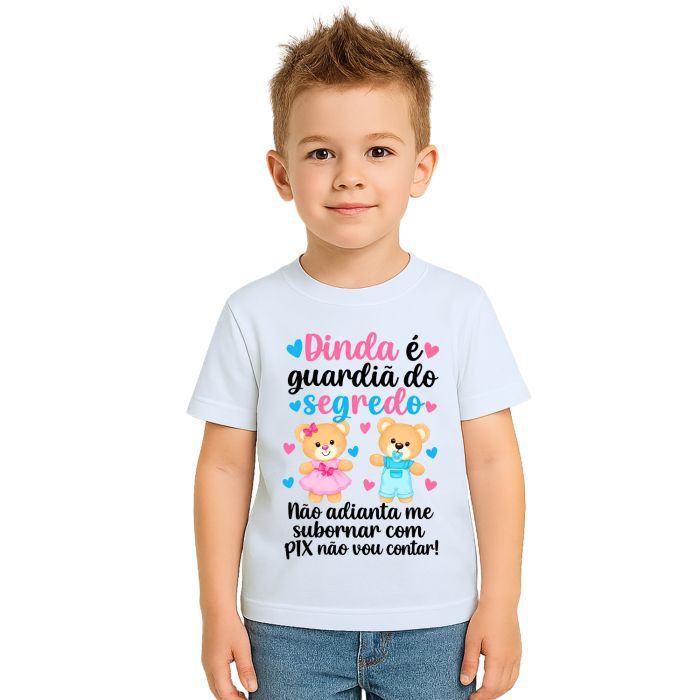 Camiseta Dinda Guardiã do Segredo Estampa Personalizada