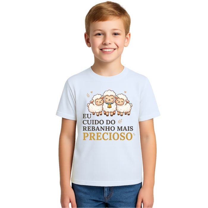 Camiseta Rebanho Mais Precioso Estampa Personalizada