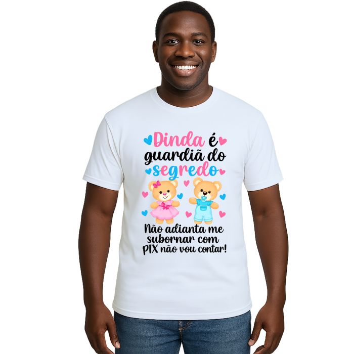 Camiseta Dinda Guardiã do Segredo Estampa Personalizada