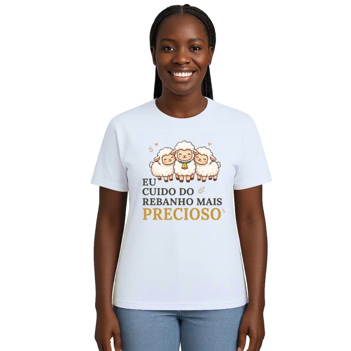Camiseta Rebanho Mais Precioso Estampa Personalizada