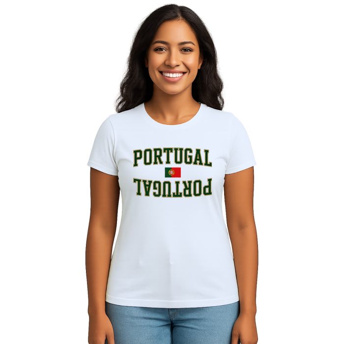 Camiseta Portugal Bandeira Estampa Personalizada