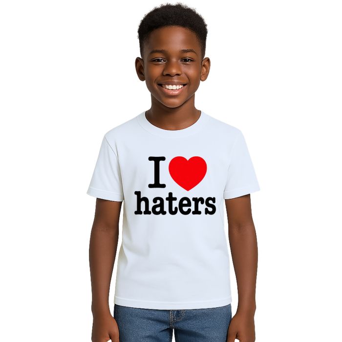 Camiseta I Love Haters Eu Amo Invejosos Personalizada