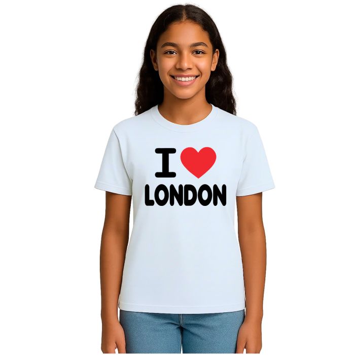 Camiseta Eu Amo Londres I Love London Estampa Personalizada