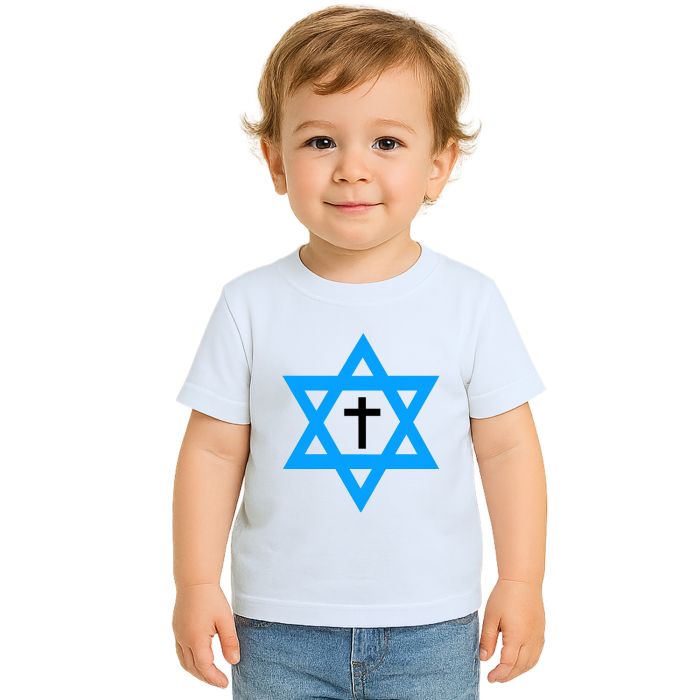 Camiseta Estrela de Davi Messiânica Estampa Personalizada