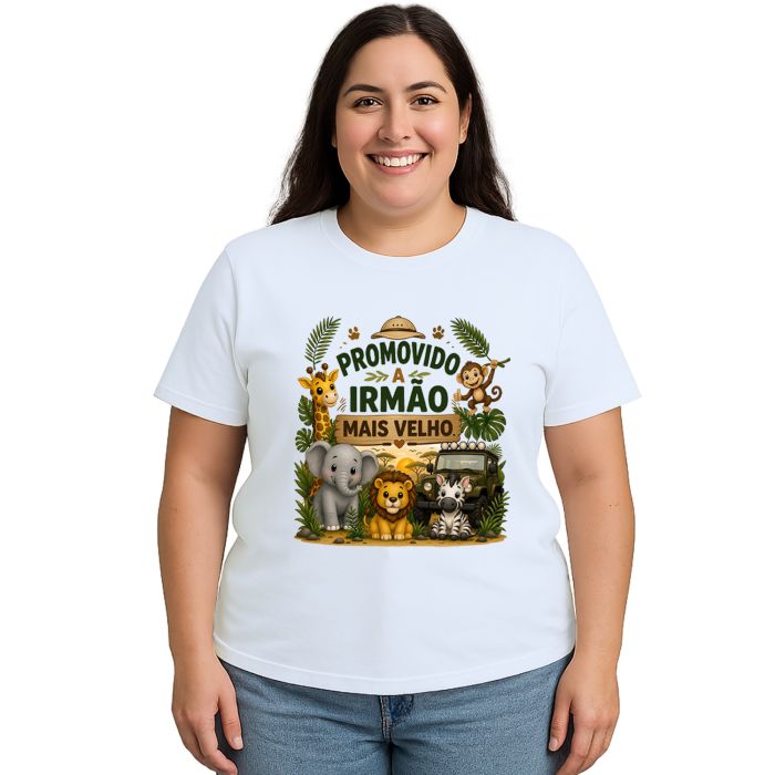Camiseta Irmão Mais velho Safari Estampa Personalizada